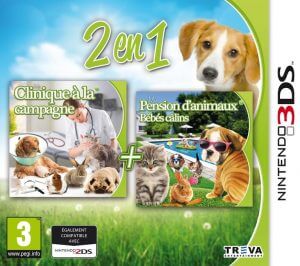 2in1: My Vet Practice 3D: In the Country + My Baby Pet Hotel 3D Nintendo 3DS ROM