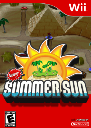 Newer Super Mario Bros. Wii Summer Sun Nintendo Wii ROM