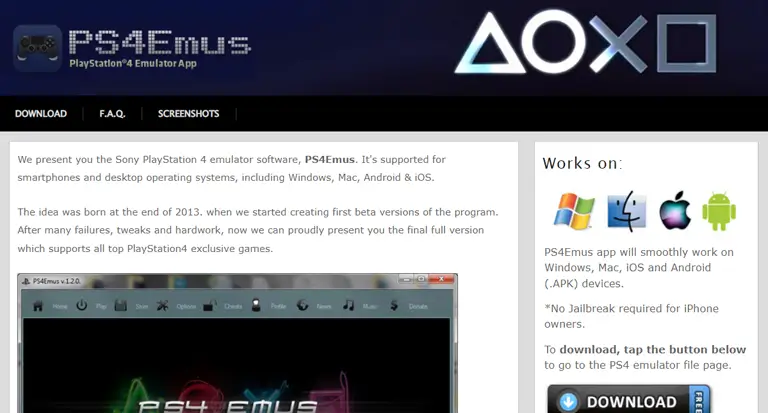 PS4Emus Emulator