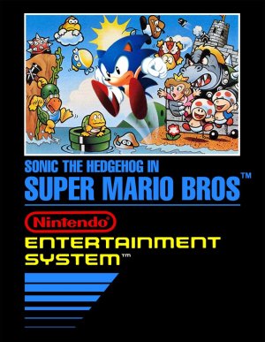 Sonic in SMB1 NES ROM