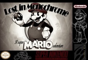 Super Mario Lost in Monochrome SNES ROM